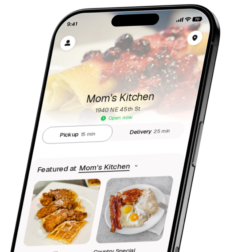 Mom's Kitchen app preview